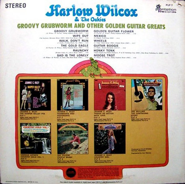 Wilcox, Harlow & The Oakies - Groovy Grubworm And Other Golden Guitar Greats (VG) (Vinyl LP)