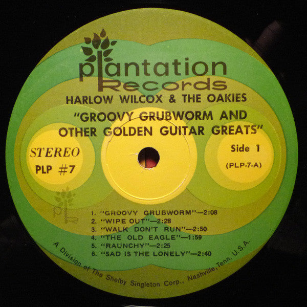 Wilcox, Harlow & The Oakies - Groovy Grubworm And Other Golden Guitar Greats (VG) (Vinyl LP)