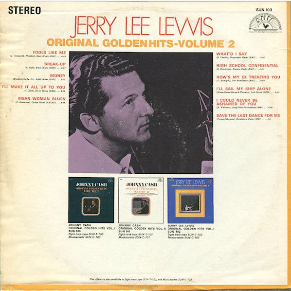 Lewis, Jerry Lee - Original Golden Hits - Volume 2 (VG+) (Vinyl LP)
