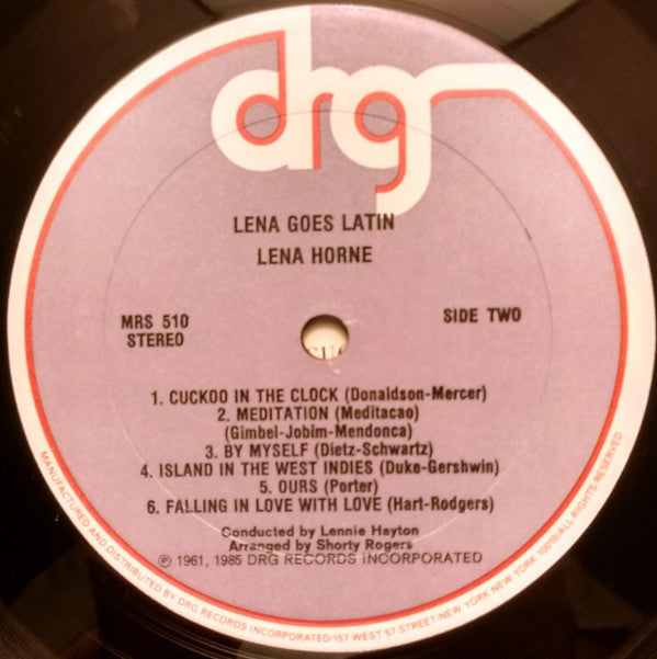 Horne, Lena - Lena Goes Latin (VG) (Vinyl LP)