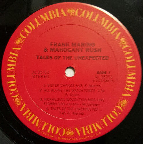 Marino, Frank & Mahogany Rush - Tales Of The Unexpected (VG) (Vinyl LP)