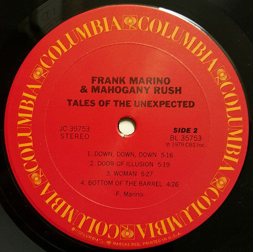 Marino, Frank & Mahogany Rush - Tales Of The Unexpected (VG) (Vinyl LP)