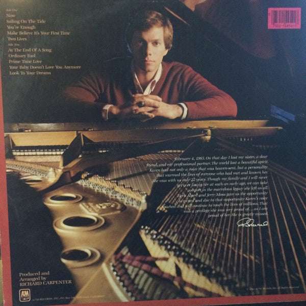 Carpenters - Voice Of The Heart (Vinyl, VG+) (Vinyl LP)