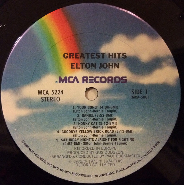 John, Elton - Greatest Hits (Vinyl, VG+) (Vinyl LP)