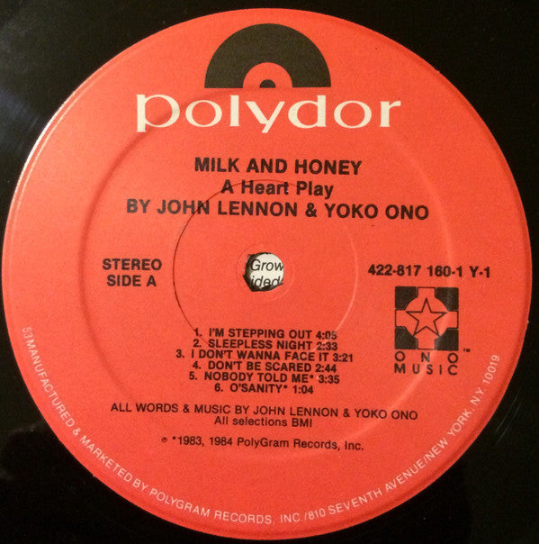 Lennon, John & Yoko Ono - Milk And Honey (Vinyl, VG+) (Vinyl LP)