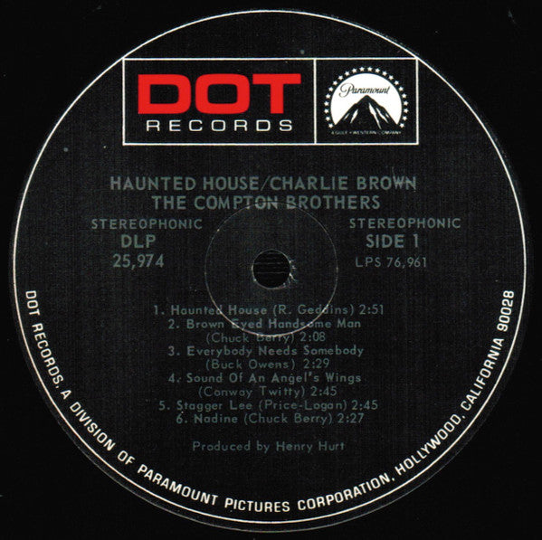 Compton Brothers - Haunted House / Charlie Brown (VG+) (Vinyl LP)