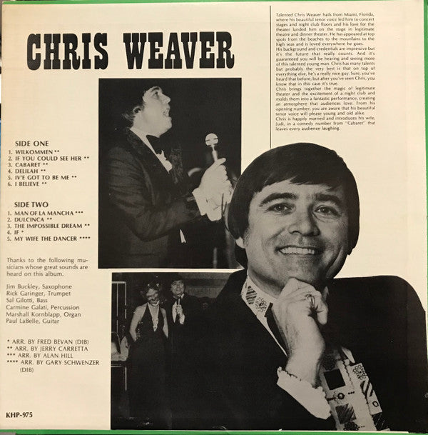 Weaver, Chris - On Stage (VG+) (Vinyl LP)