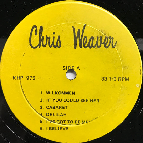Weaver, Chris - On Stage (VG+) (Vinyl LP)