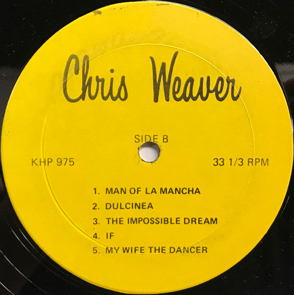 Weaver, Chris - On Stage (VG+) (Vinyl LP)