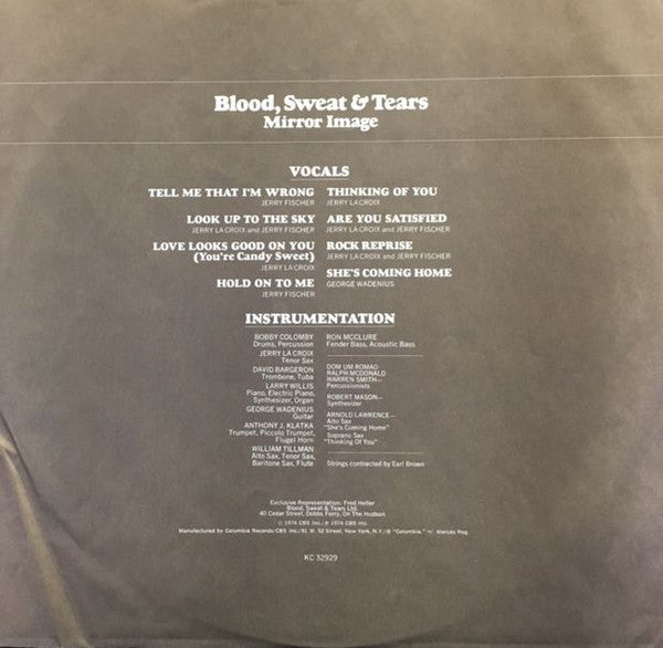 Blood, Sweat & Tears - Mirror Image (VG+) (Vinyl LP)