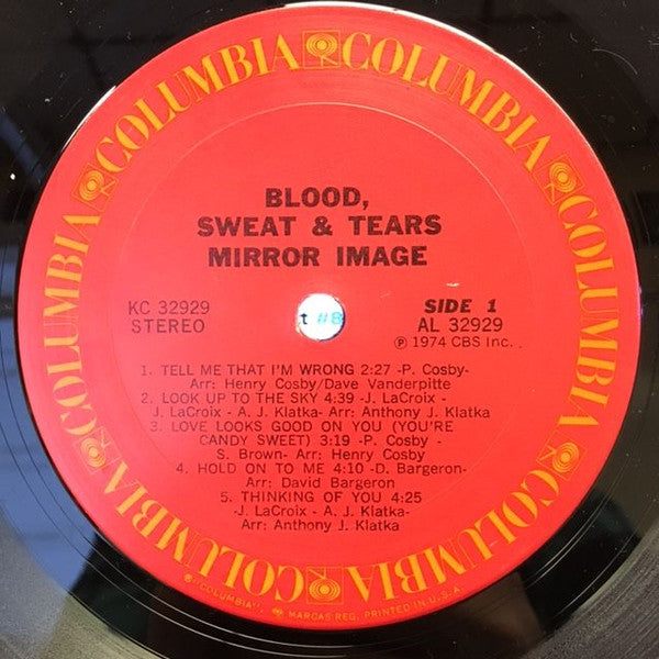 Blood, Sweat & Tears - Mirror Image (VG+) (Vinyl LP)