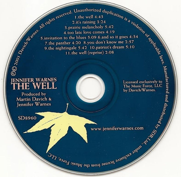 Warnes, Jennifer - The Well (CD, M) (Vinyl LP)
