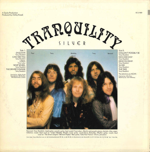 Tranquility  - Silver (VG+) (Vinyl LP)