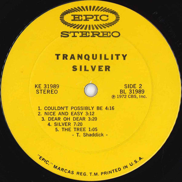 Tranquility  - Silver (VG+) (Vinyl LP)