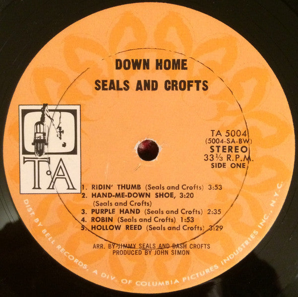 Seals & Crofts - Down Home (Vinyl, VG+) (Vinyl LP)
