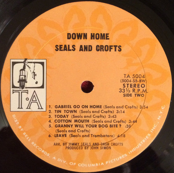 Seals & Crofts - Down Home (Vinyl, VG+) (Vinyl LP)
