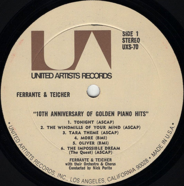 Ferrante & Teicher - 10th Anniversary Of Golden Piano Hits (Vinyl, VG+) (Vinyl LP)