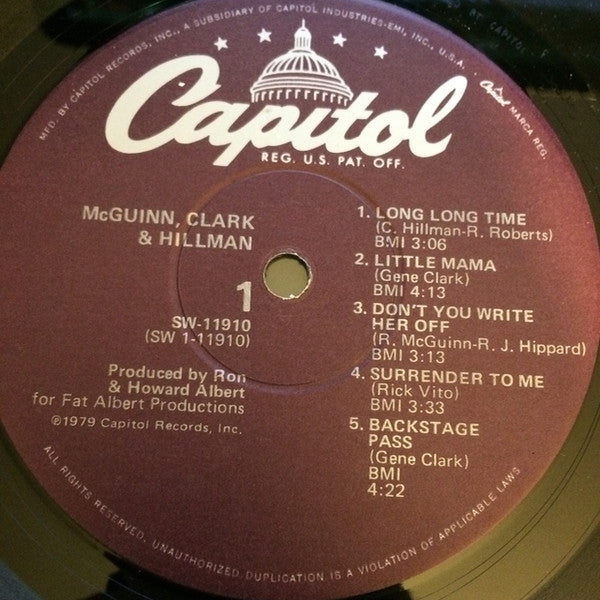 McGuinn, Clark & Hillman - McGuinn, Clark & Hillman (VG+) (Vinyl LP)