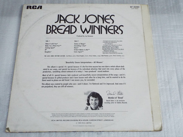 Jones, Jack - Bread Winners (VG+) (Vinyl LP)
