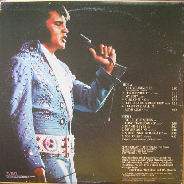 Elvis - Our Memories Of Elvis (VG) (Vinyl LP)