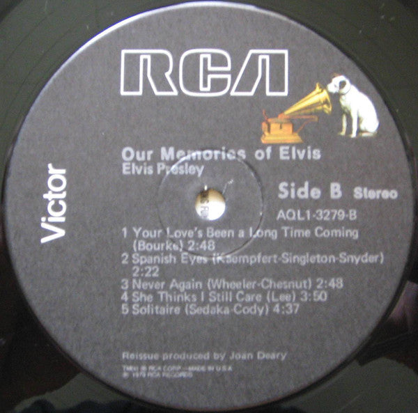Elvis - Our Memories Of Elvis (VG) (Vinyl LP)