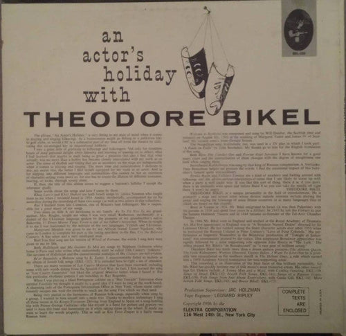 Bikel, Theodore - An Actor's Holiday (VG+) (Vinyl LP)