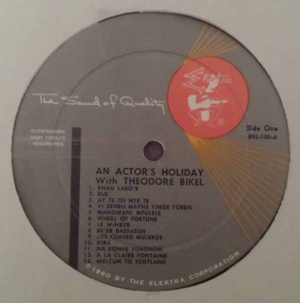 Bikel, Theodore - An Actor's Holiday (VG+) (Vinyl LP)