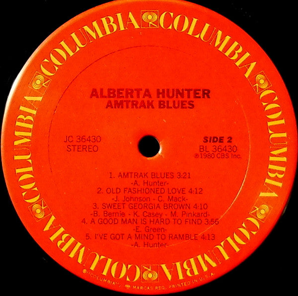 Hunter, Alberta - Amtrak Blues (Vinyl, VG) (Vinyl LP)