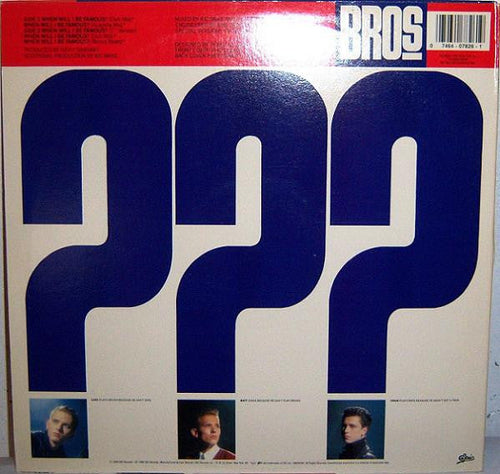 Bros - When Will I Be Famous? (VG) (Vinyl LP)