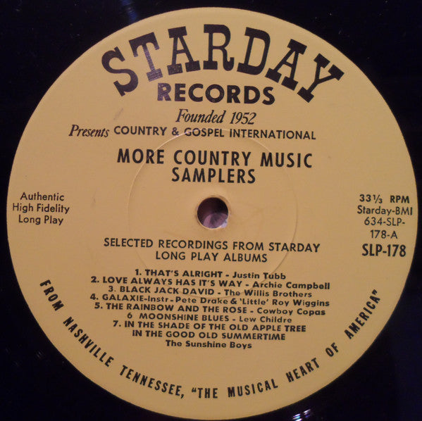 Various - More Country Music Samplers (VG) (Vinyl LP)