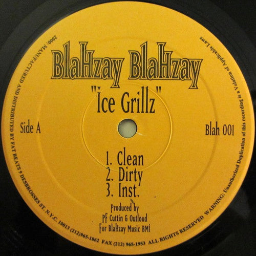 Blahzay Blahzay - Buzy Blahzay / Ice Grillz (VG+) (Vinyl LP)