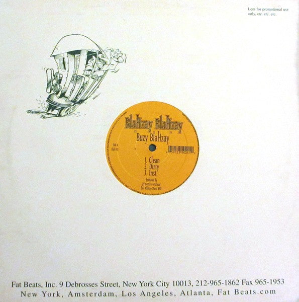 Blahzay Blahzay - Buzy Blahzay / Ice Grillz (VG+) (Vinyl LP)