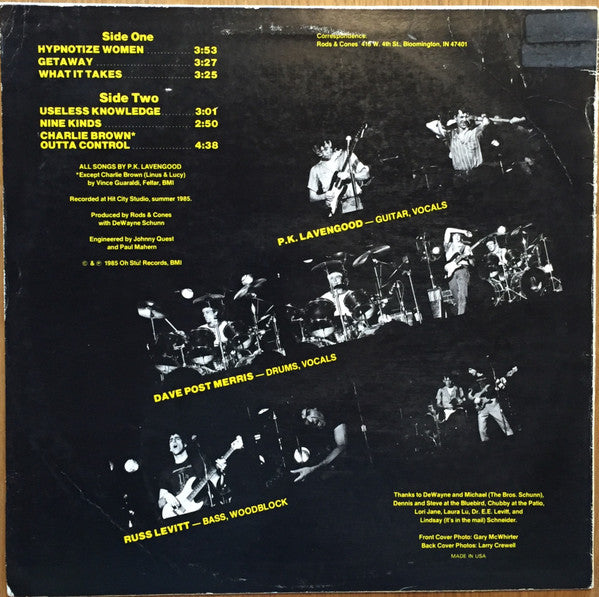 Rods & Cones - Rods And Cones (Vinyl, VG+) (Vinyl LP)