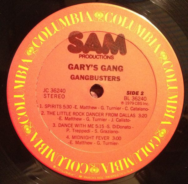 Gary's Gang - Gangbusters (VG) (Vinyl LP)
