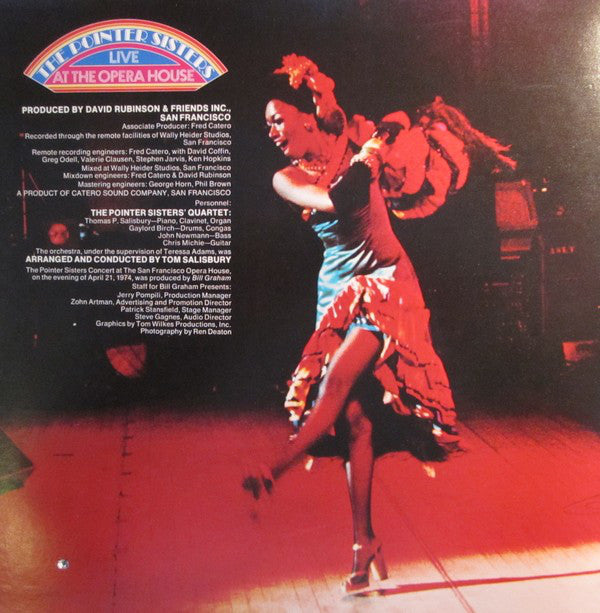 Pointer Sisters - The Pointer Sisters Live At The Opera House (VG+) (Vinyl LP)