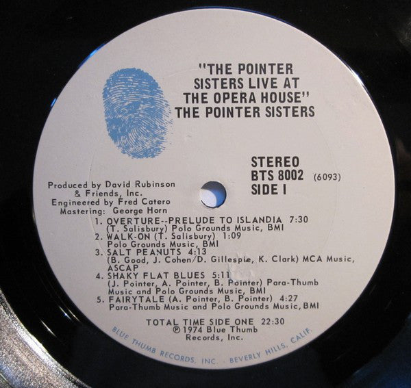 Pointer Sisters - The Pointer Sisters Live At The Opera House (VG+) (Vinyl LP)
