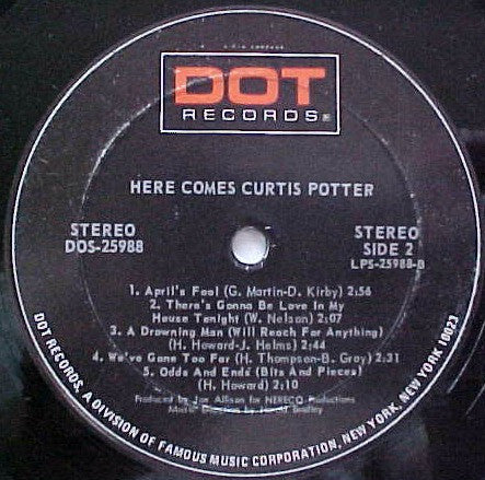 Potter, Curtis - Here Comes Curtis Potter (VG+) (Vinyl LP)