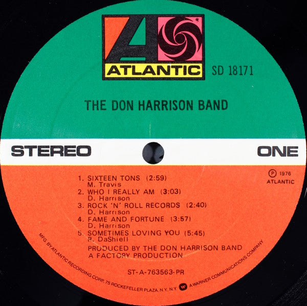 Harrison, Don Band - The Don Harrison Band (VG+) (Vinyl LP)