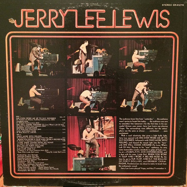 Lewis, Jerry Lee - Live At The International, Las Vegas (VG) (Vinyl LP)