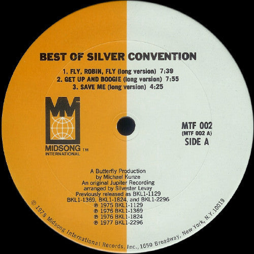 Silver Convention - Best Of Silver Convention (VG) (Vinyl LP)