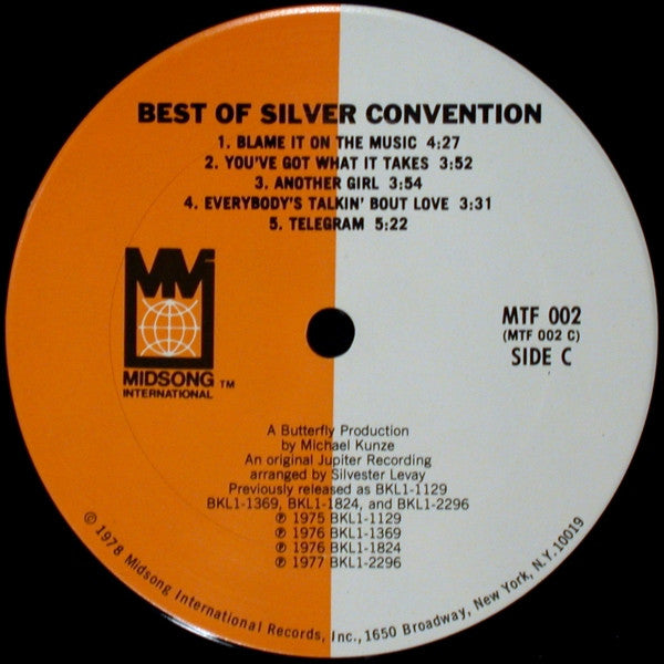 Silver Convention - Best Of Silver Convention (VG) (Vinyl LP)