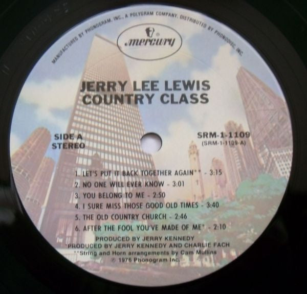 Lewis, Jerry Lee - Country Class (Vinyl, VG+) (Vinyl LP)