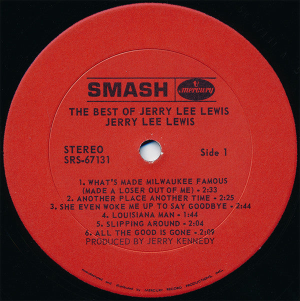 Lewis, Jerry Lee - The Best Of Jerry Lee Lewis (VG+) (Vinyl LP)