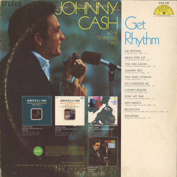Cash, Johnny & The Tennessee Two - Get Rhythm (Vinyl, VG) (Vinyl LP)