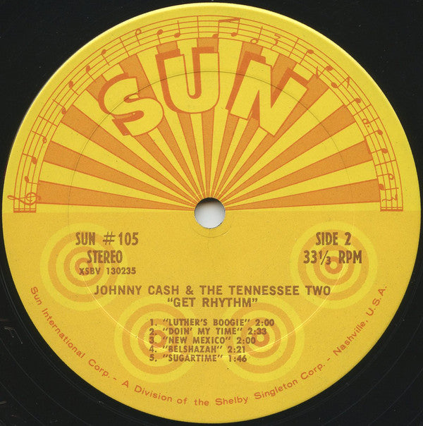 Cash, Johnny & The Tennessee Two - Get Rhythm (Vinyl, VG) (Vinyl LP)