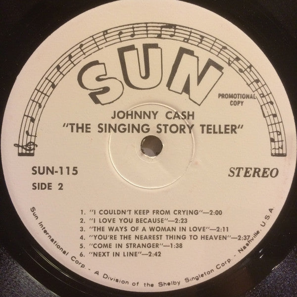 Cash, Johnny And The Tennessee Two - The Singing Story Teller (Vinyl, G+) (Vinyl LP)
