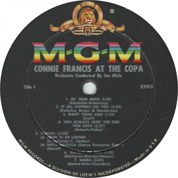 Francis, Connie - At The Copa (VG+) (Vinyl LP)