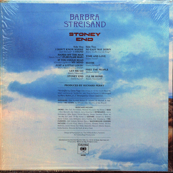 Streisand, Barbra - Stoney End (Vinyl, VG+) (Vinyl LP)