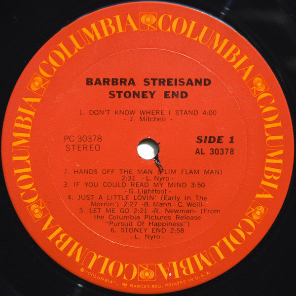 Streisand, Barbra - Stoney End (Vinyl, VG+) (Vinyl LP)