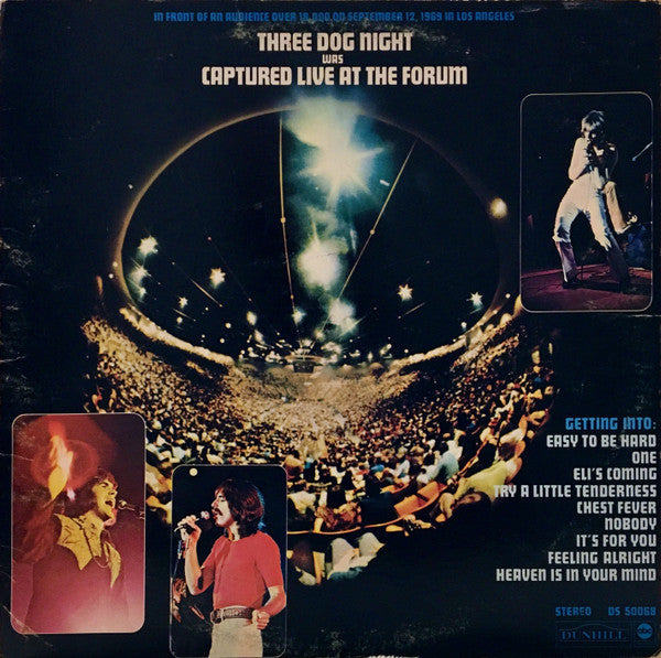 Three Dog Night - Captured Live At The Forum (VG+) (Vinyl LP)